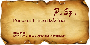 Perczell Szultána névjegykártya